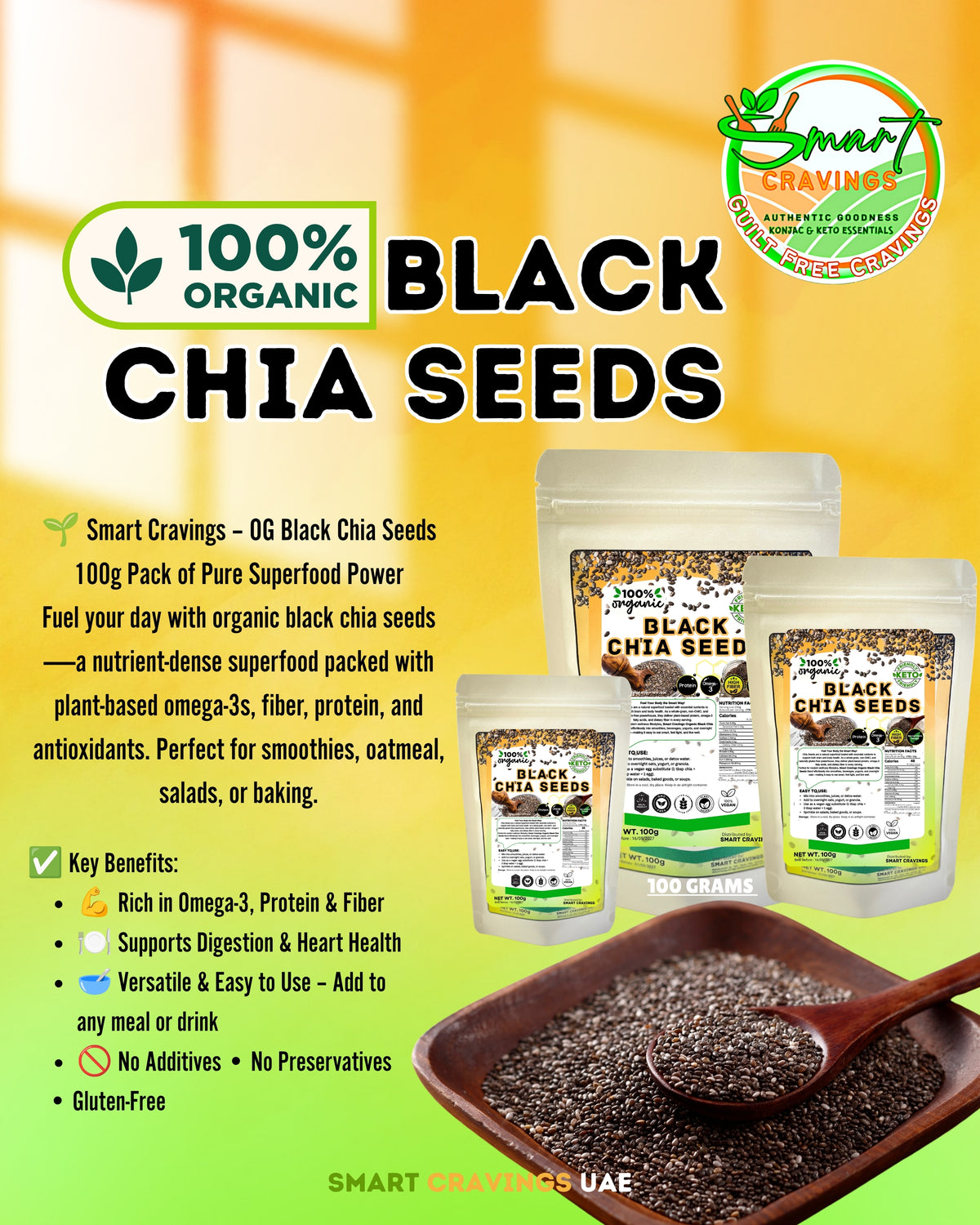 Organic Black Chia Seeds
