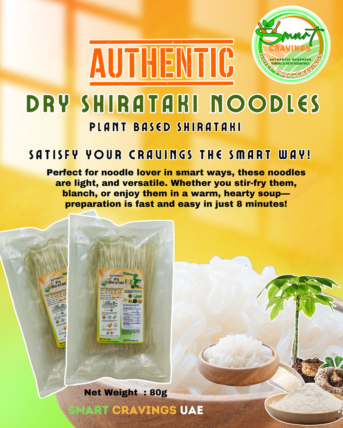 Dry Shirataki Noodes