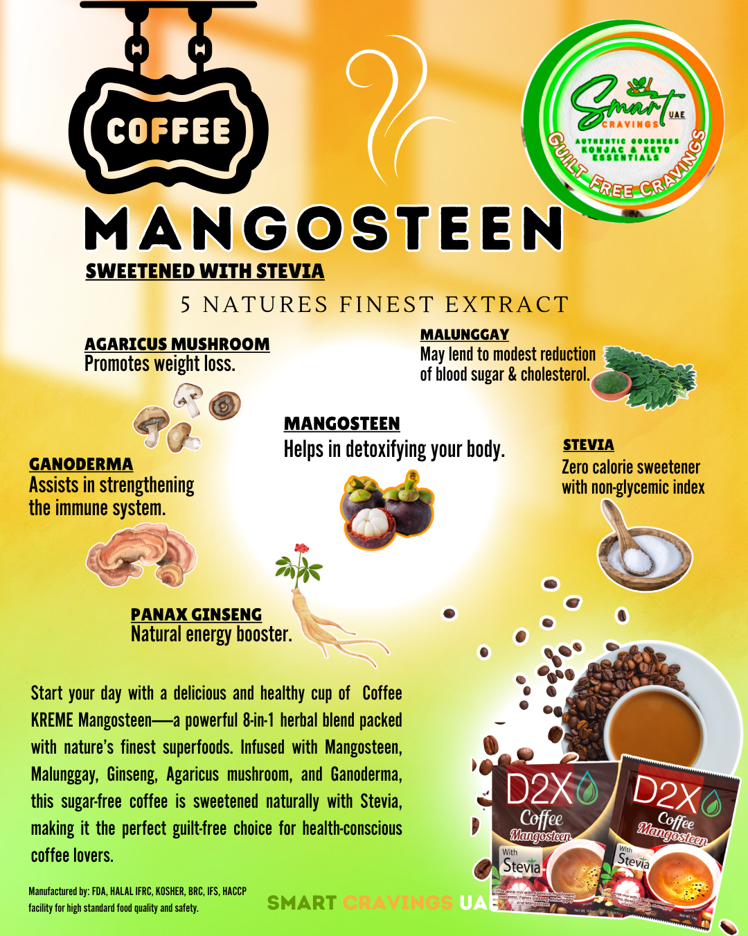 𝐂𝐎𝐅𝐅𝐄𝐄 𝐌𝐀𝐍𝐆𝐎𝐒𝐓𝐄𝐄𝐍 (Sweetened with STEVIA)